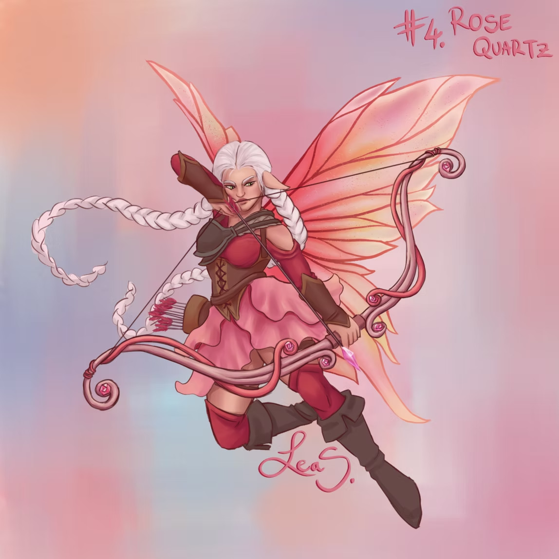 Rose quartz fiary
