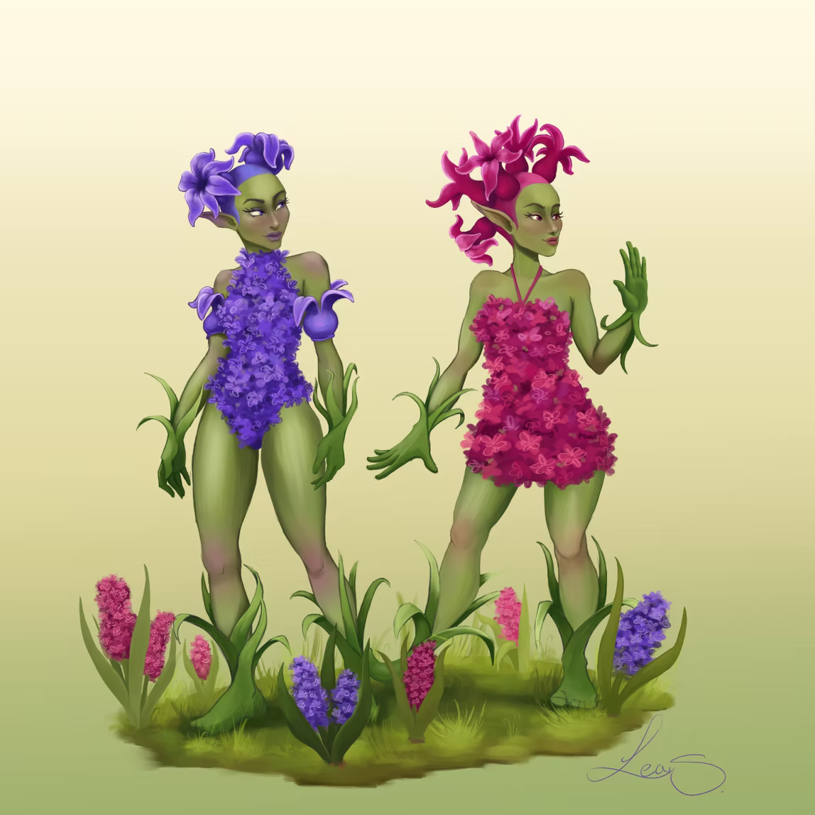 Hyacinth character concepts