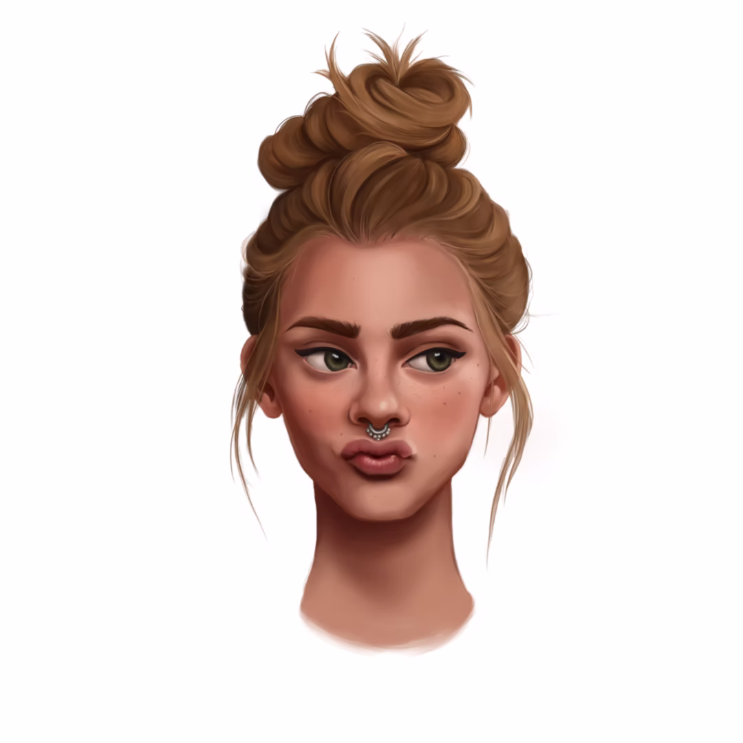 Stylized portrait