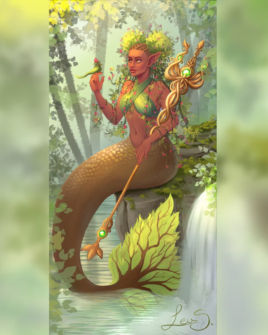Elemental mermaid - nature
