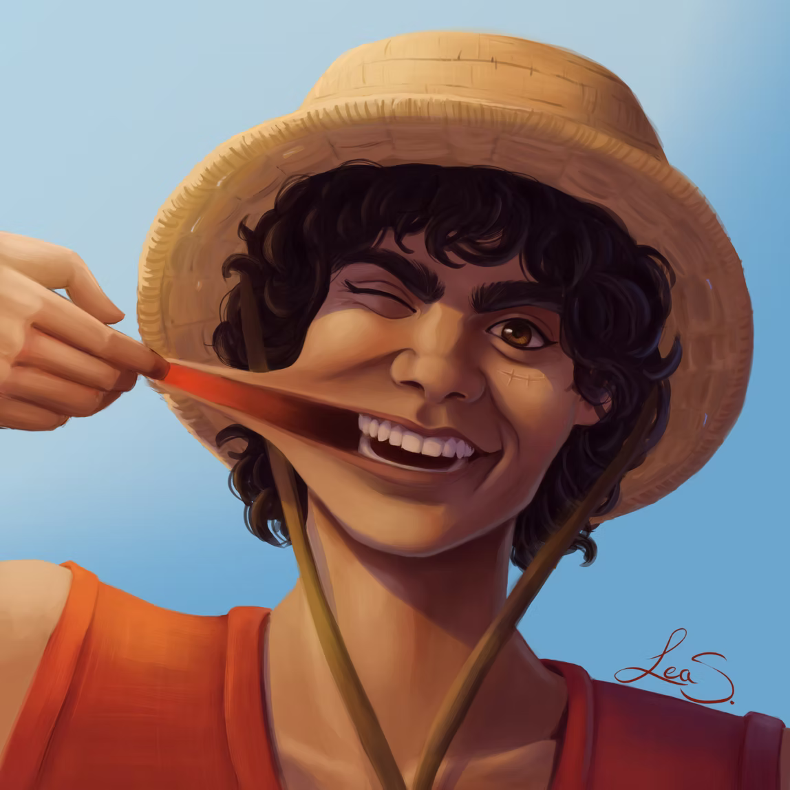 Luffy One peice fan art